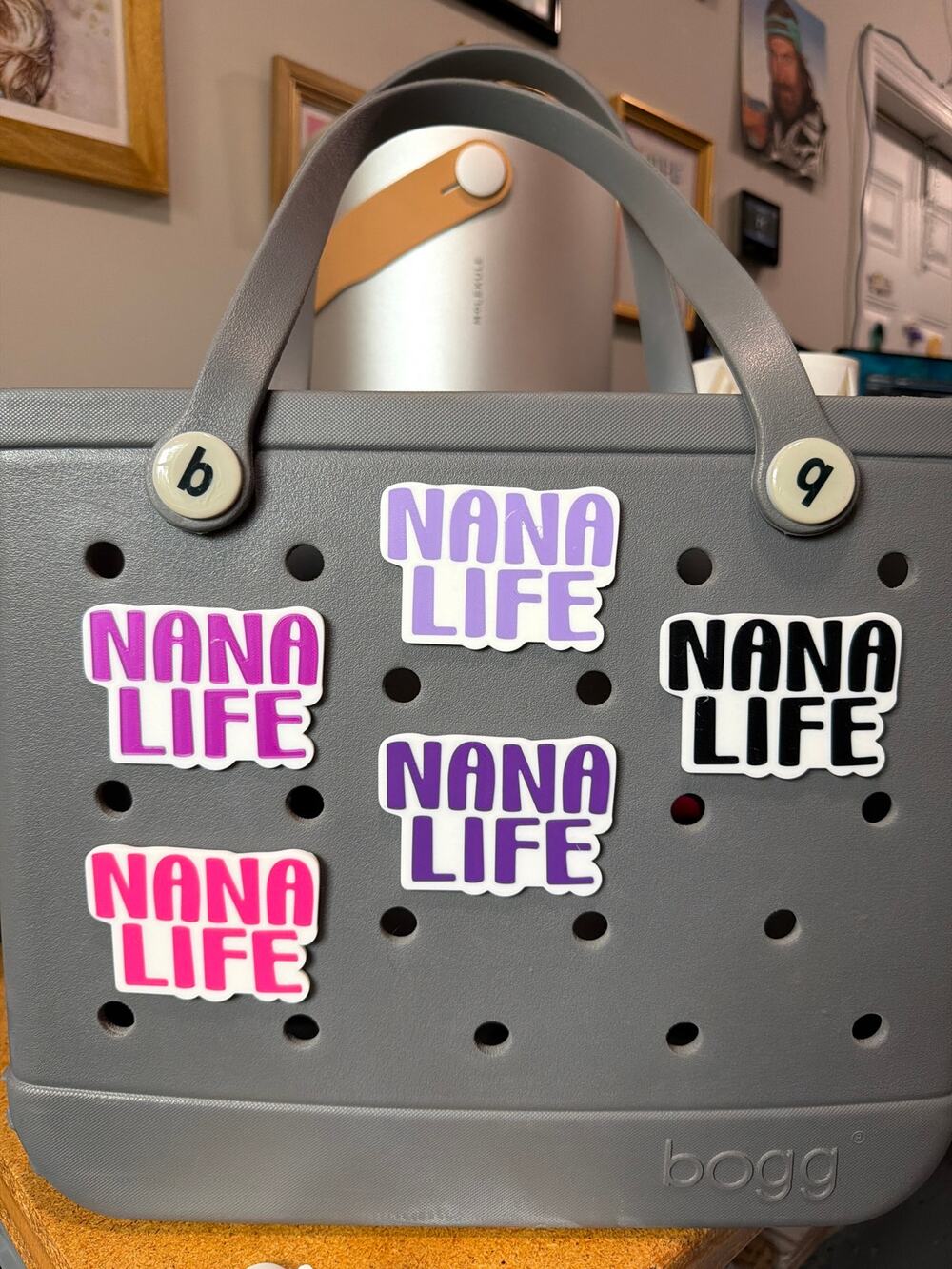 Lot of 5 Nana Life Slightly Imperfect Bogg Bag Charms